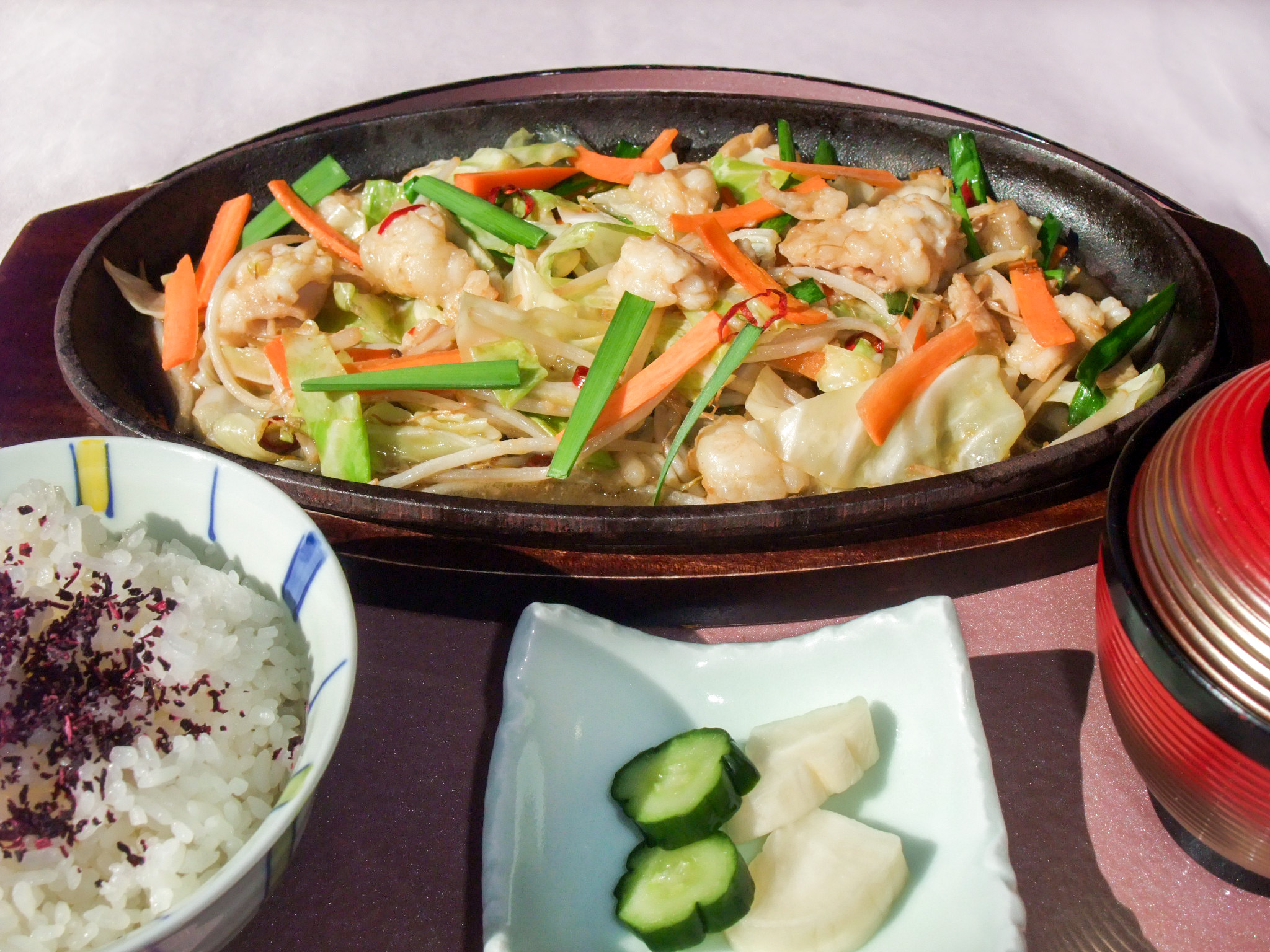 豚バラホルモン焼